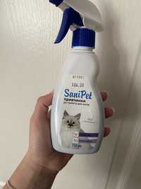 Спрей SaniPet для котов, привчання до туалету