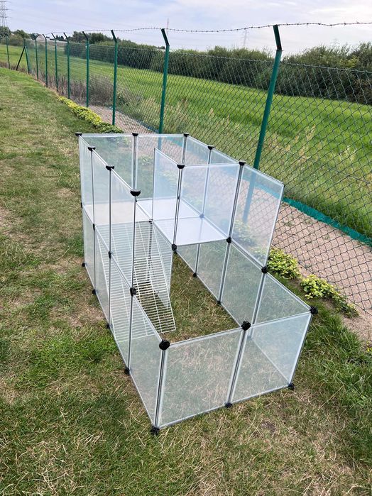 Duża klatka kojec wybieg dla świnki królika zwierząt panelowa NOWA