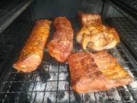 Мясо колбасы запеченое в Смокере BBQ