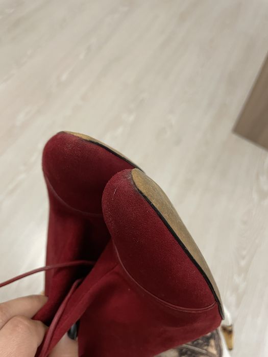 Ботильйони натуральний замш/шкіра