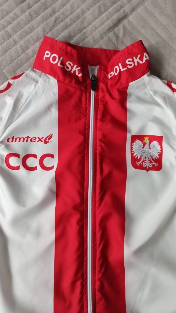 Kamizelka kolarska rowerowa Reprezentacji Polski CCC Dmtex roz. S