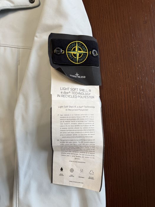 Stone Island Soft Shell-R Sky Blue Jacket (XL)