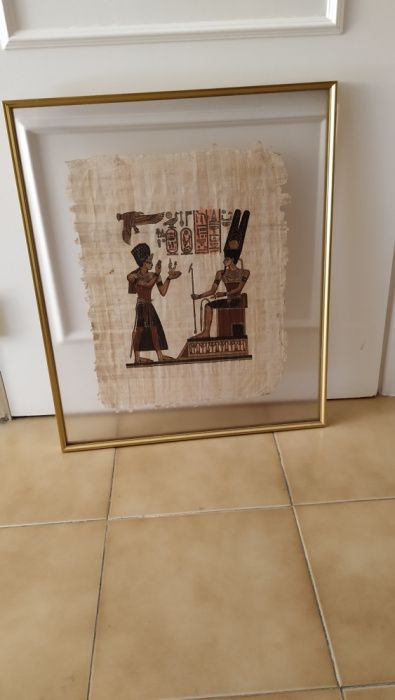 Quadros com papiros Egípcios