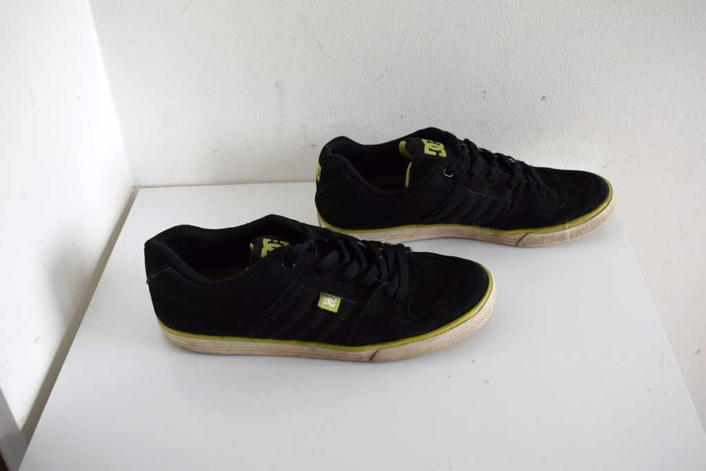 Buty DC Course Black soft lime czarne buty sneakersy 43