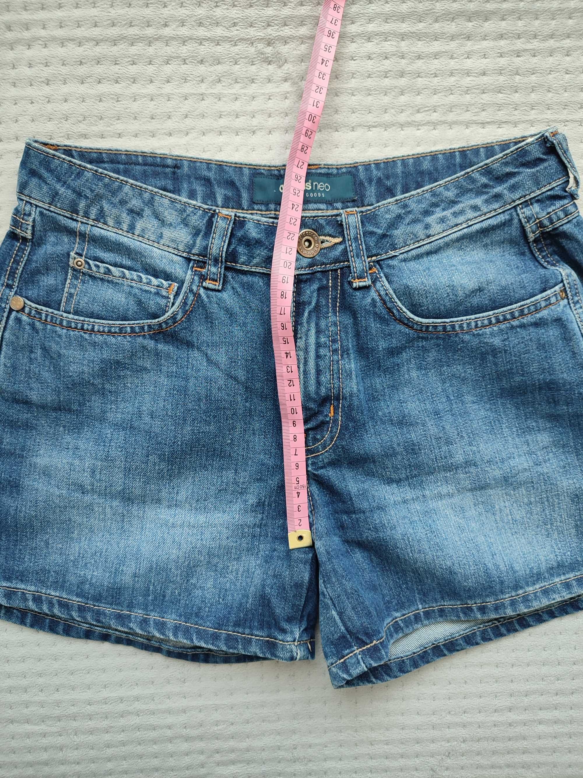 Spodenki szorty krótkie Adidas Neo, rozmiar 34 XS, dżinsowe, jeans.