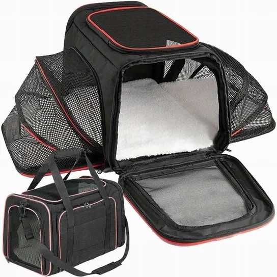 Torba dla kota/psa transporter rozkładany z rozszerzanymi bokami 45x30