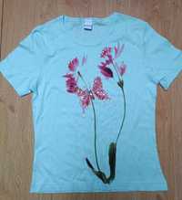 Just for you turkowska bluzka koszulka z kwiatkami  M 38