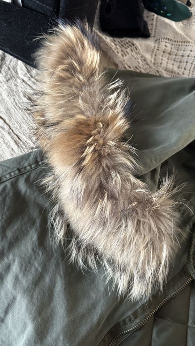 Efektowna parka obszycie z jenota