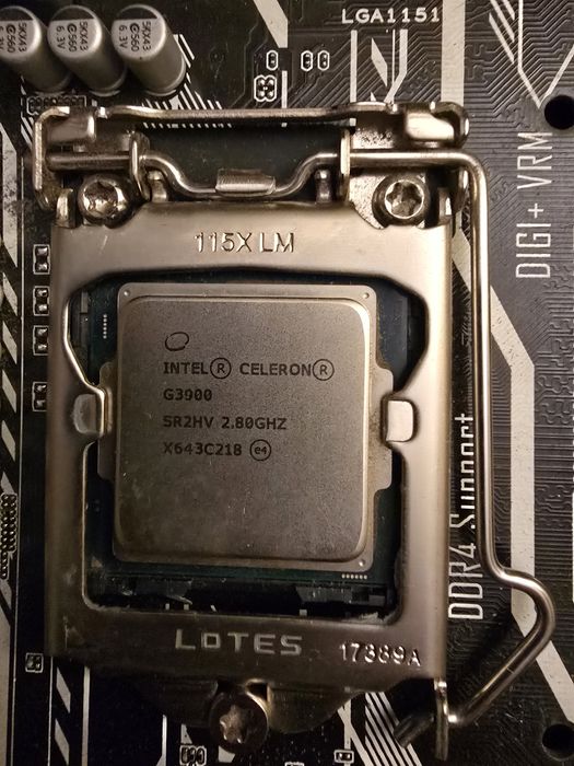 Продам материнську плату з процесором asus h270-plus + celeron g3200