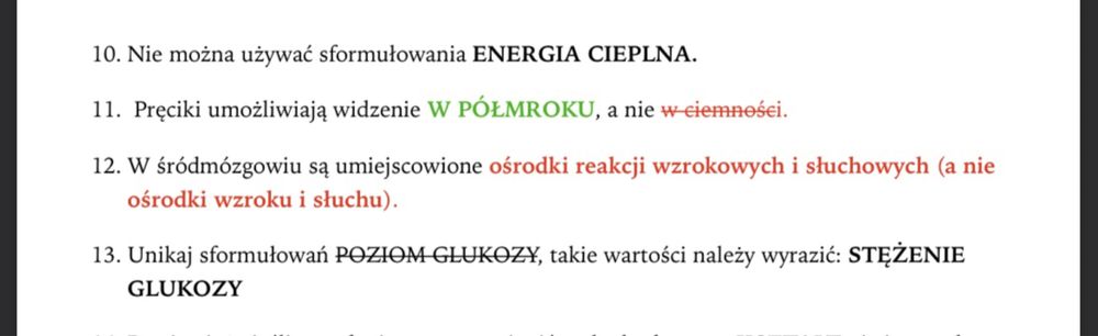 Notatki PDF biologia, chemia, polski do matury