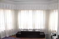 Conjunto de 6 cortinados + pano para sanefa
