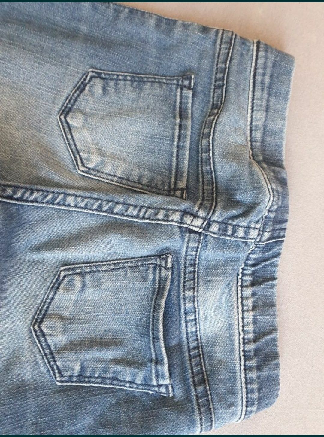 Ideał spodnie H&M 110 denim jeansowe