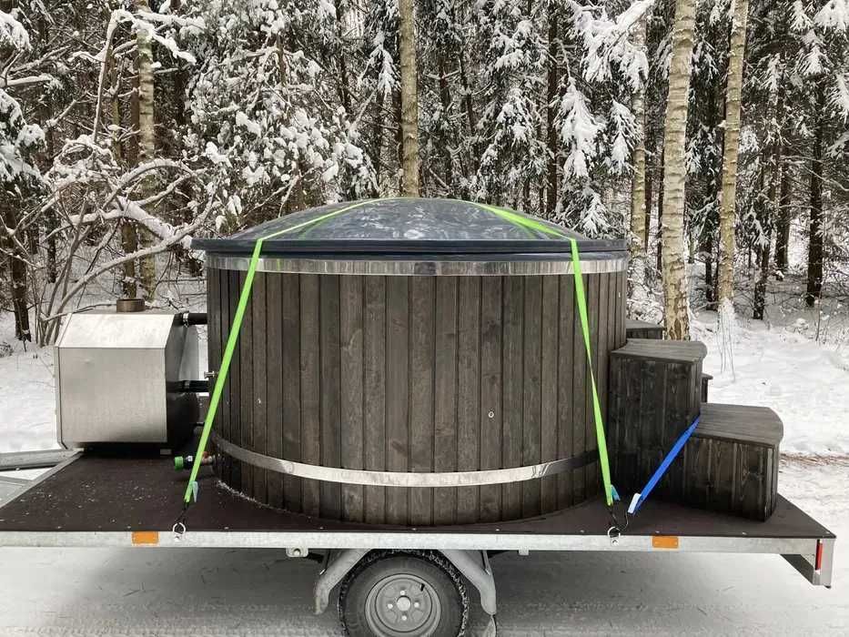 Mobilna gorąca bania ruska, balia, jacuzzi, hydromasaż,na wynajem
