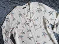 F&F Kolibry elegancka koszula damska bluzka rozpinana  BDB 40 (L)