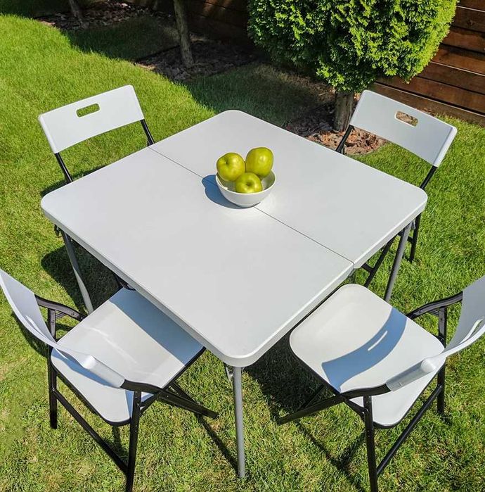 Складний стіл та стільці + сумка для зберігання