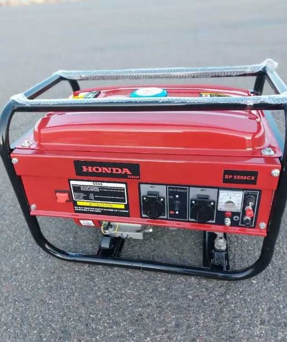 Генератор бензиновий 5.5 ква на газу бензогенератор газ бензин