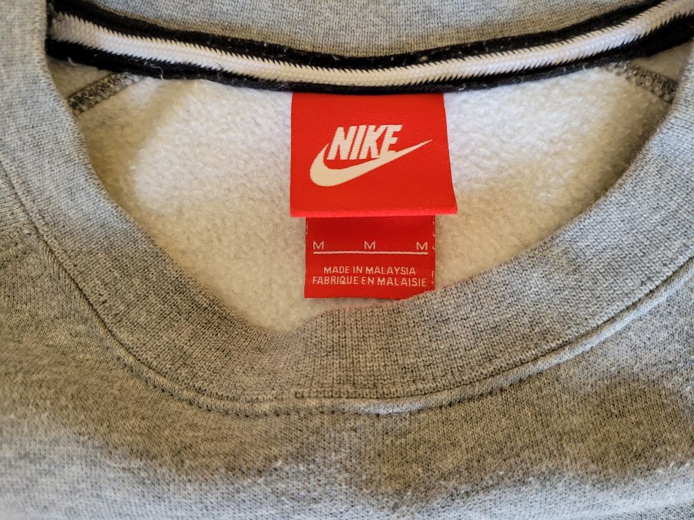 Szara bluza męska bez kaptura Nike rozmiar M