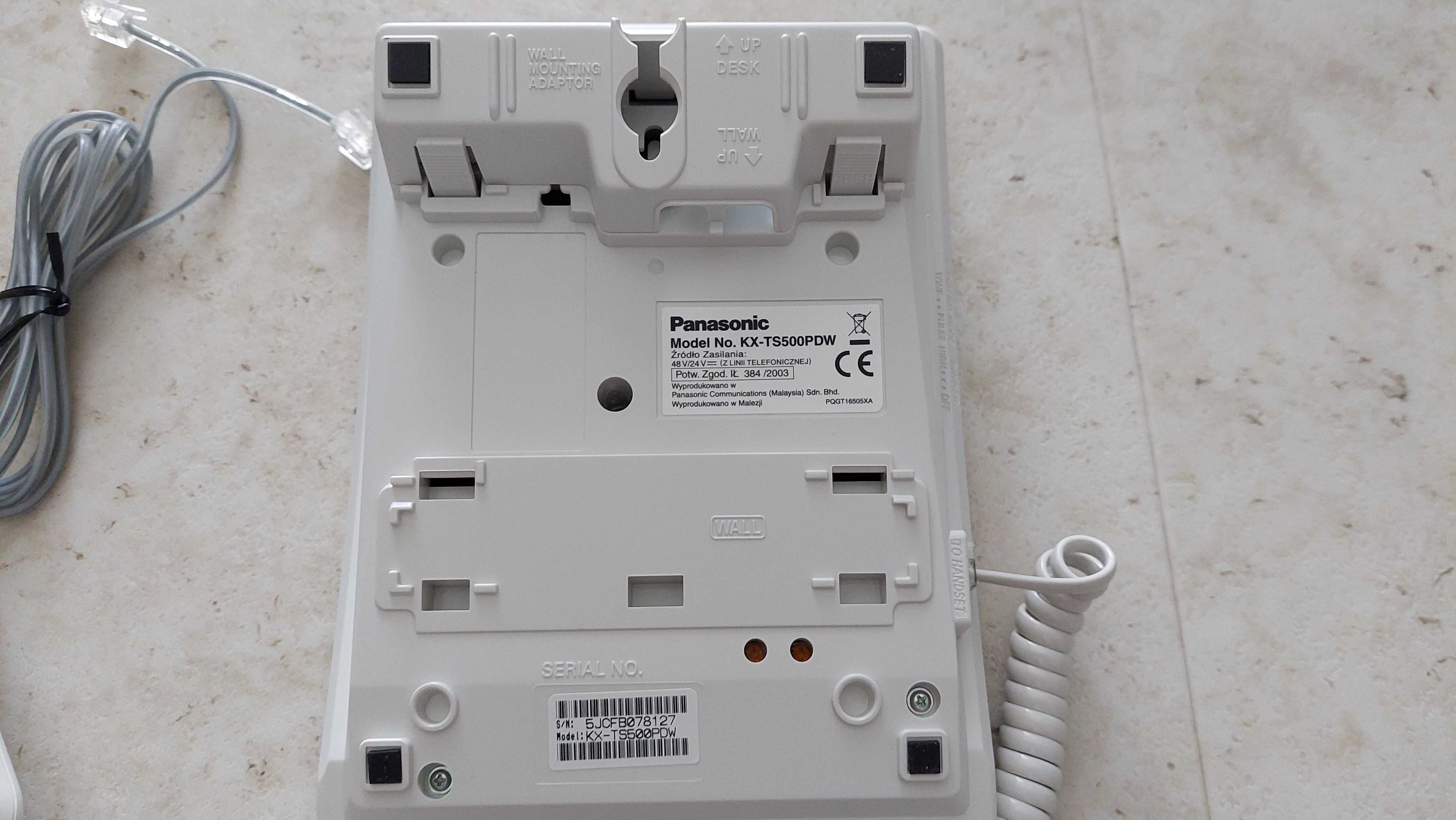 Telefon stacjonarny Panasonic KX-TS500PD przewodowy