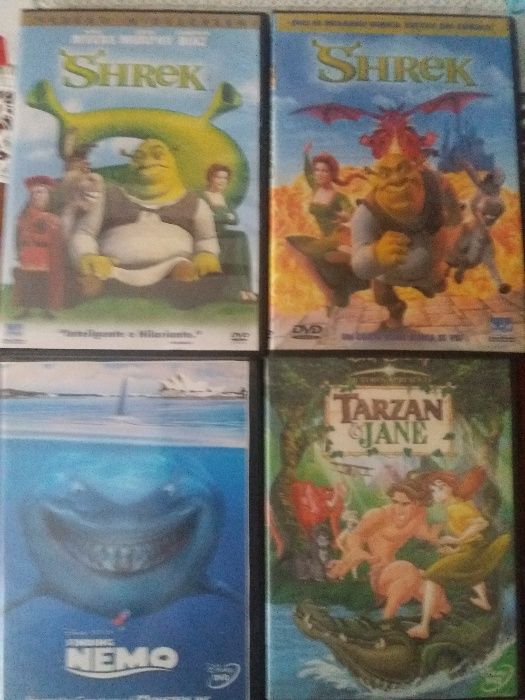 6 DVDS desenhos animados excelente qualidade de imagem