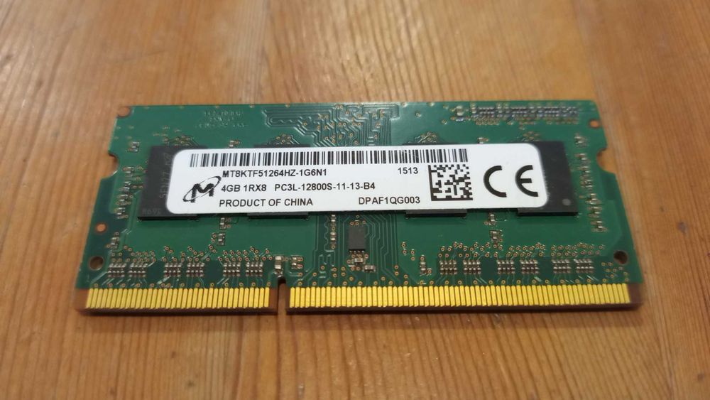 Pamięć Micron 4GB 1Rx8 PC3L-12800S MT8KTF51264HZ-1G6N1 SO-DIMM