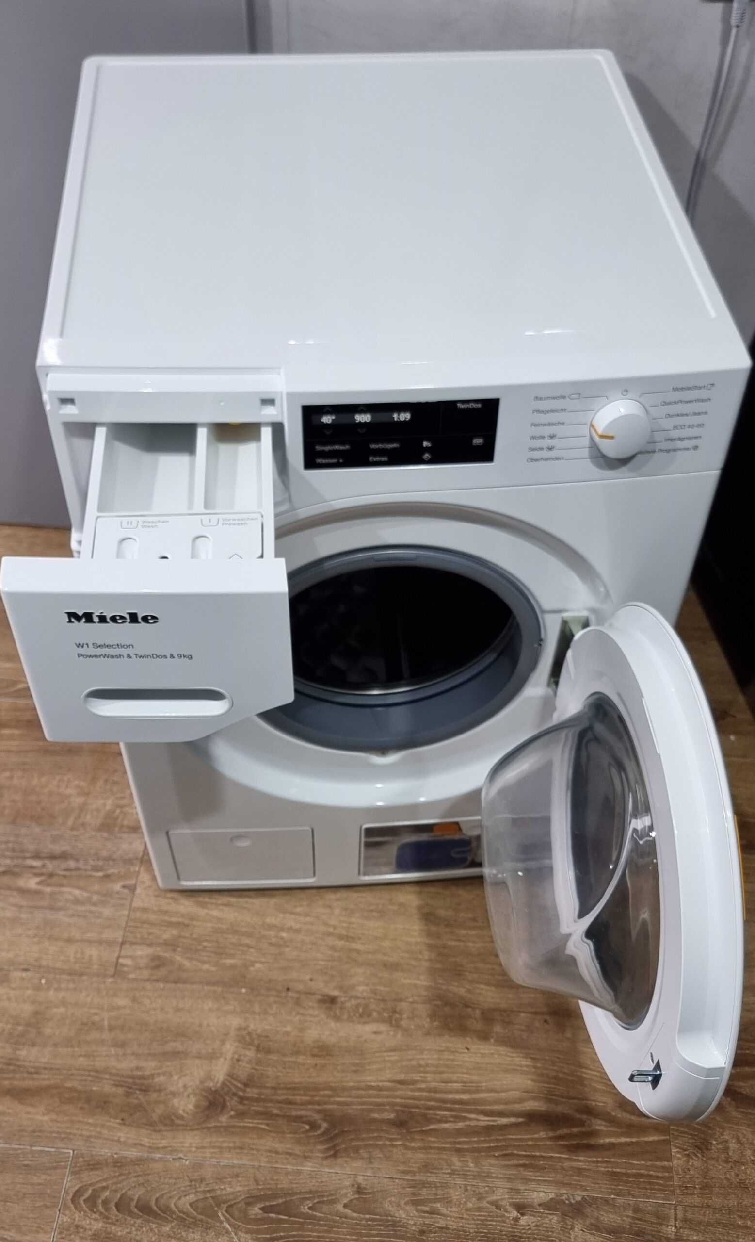 Zestaw Miele. Pralka W1 WSI 863 (jak nowa)+ Suszarka T1 TWD 360, 9/8kg