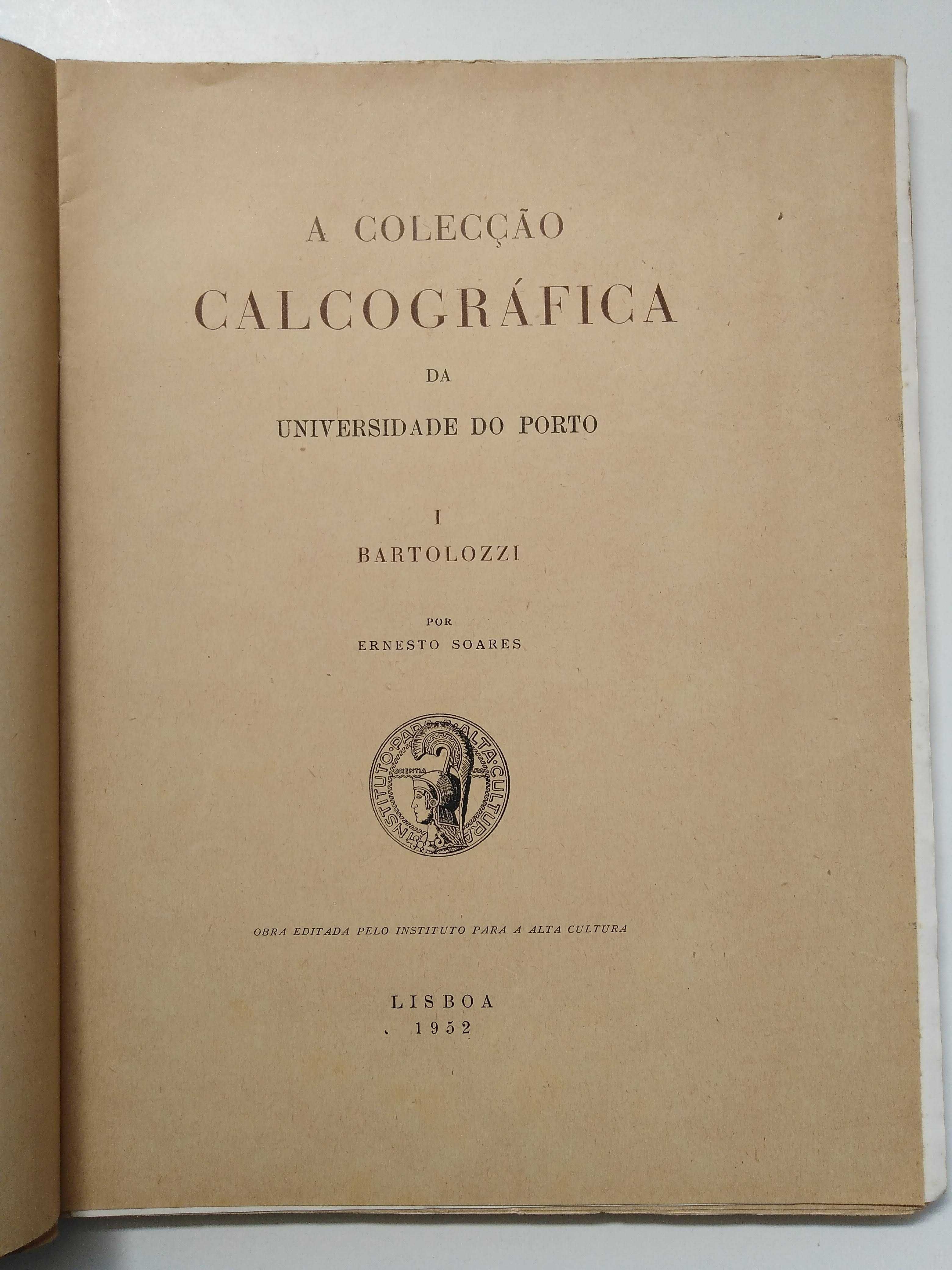 Livro "A colecção calcográfica da Univ. do Porto - I. Bartolozzi"