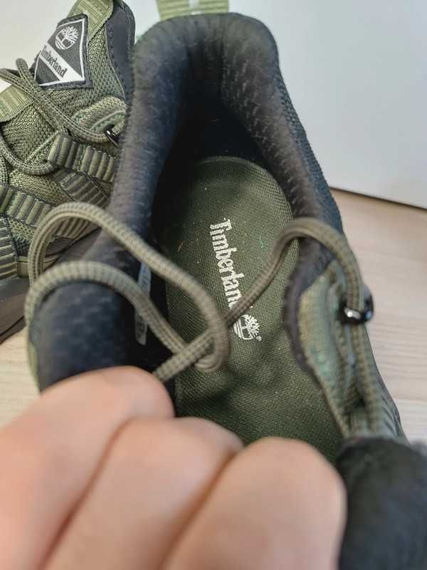 Timberland Sneakersy Madbury Fabric Ox Dk Grn Nubuck W Blk