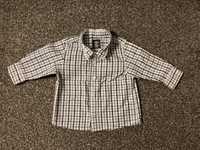 Koszula elegancka chlopięca z długim rękawem H&M logg rozmiar 68