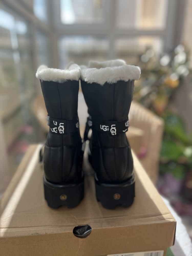 подарунок ботинки сапоги натуральна шкіра хутро ugg уггі add