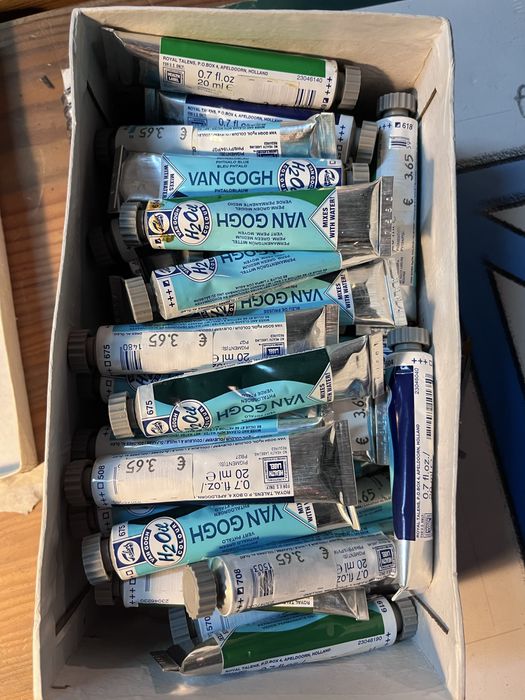 Tintas Oleo (mexivel com agua) Van Gogh