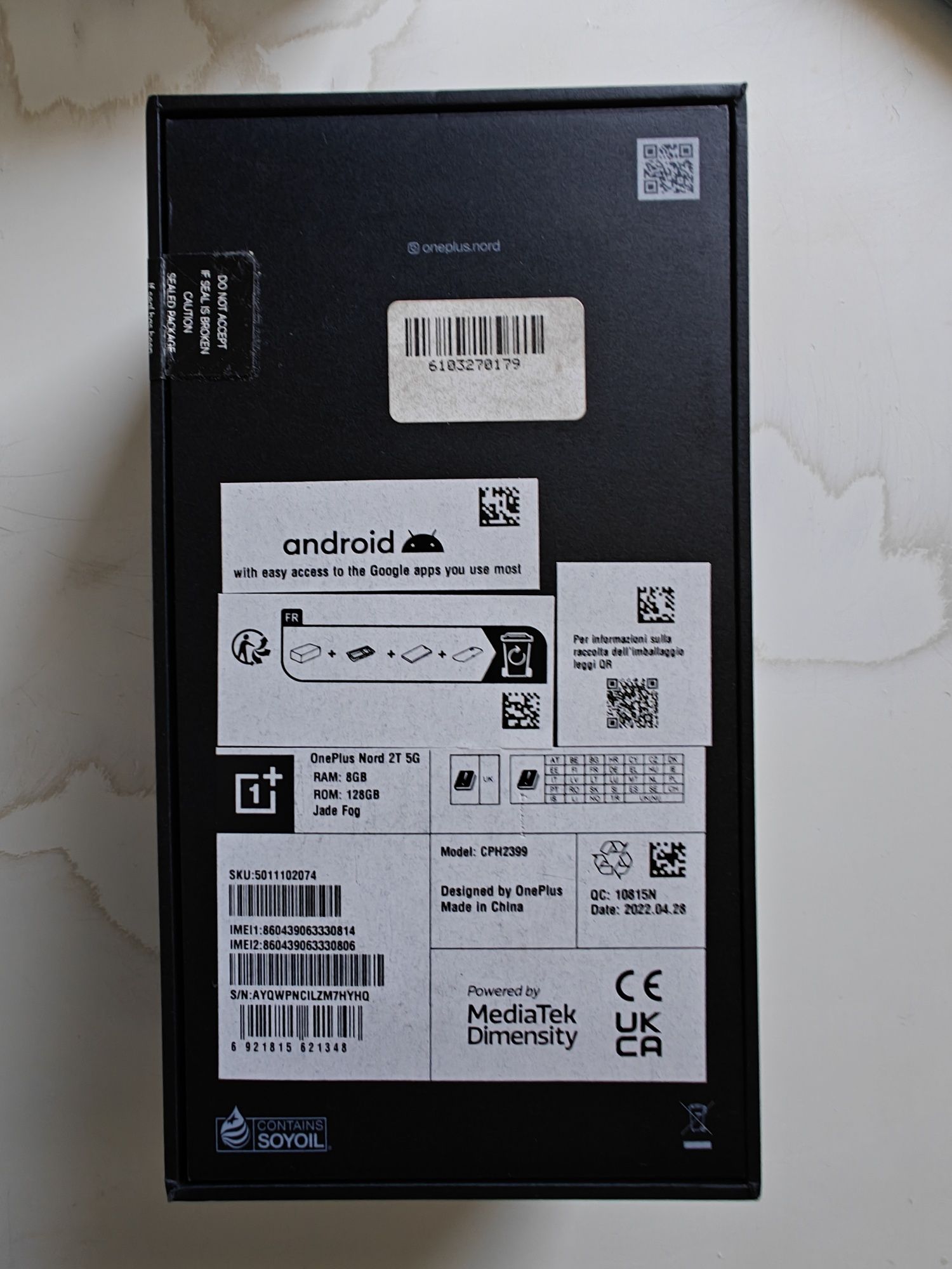 OnePlus Nord 2T 5G + nowy ekran i folie, etui smartfon