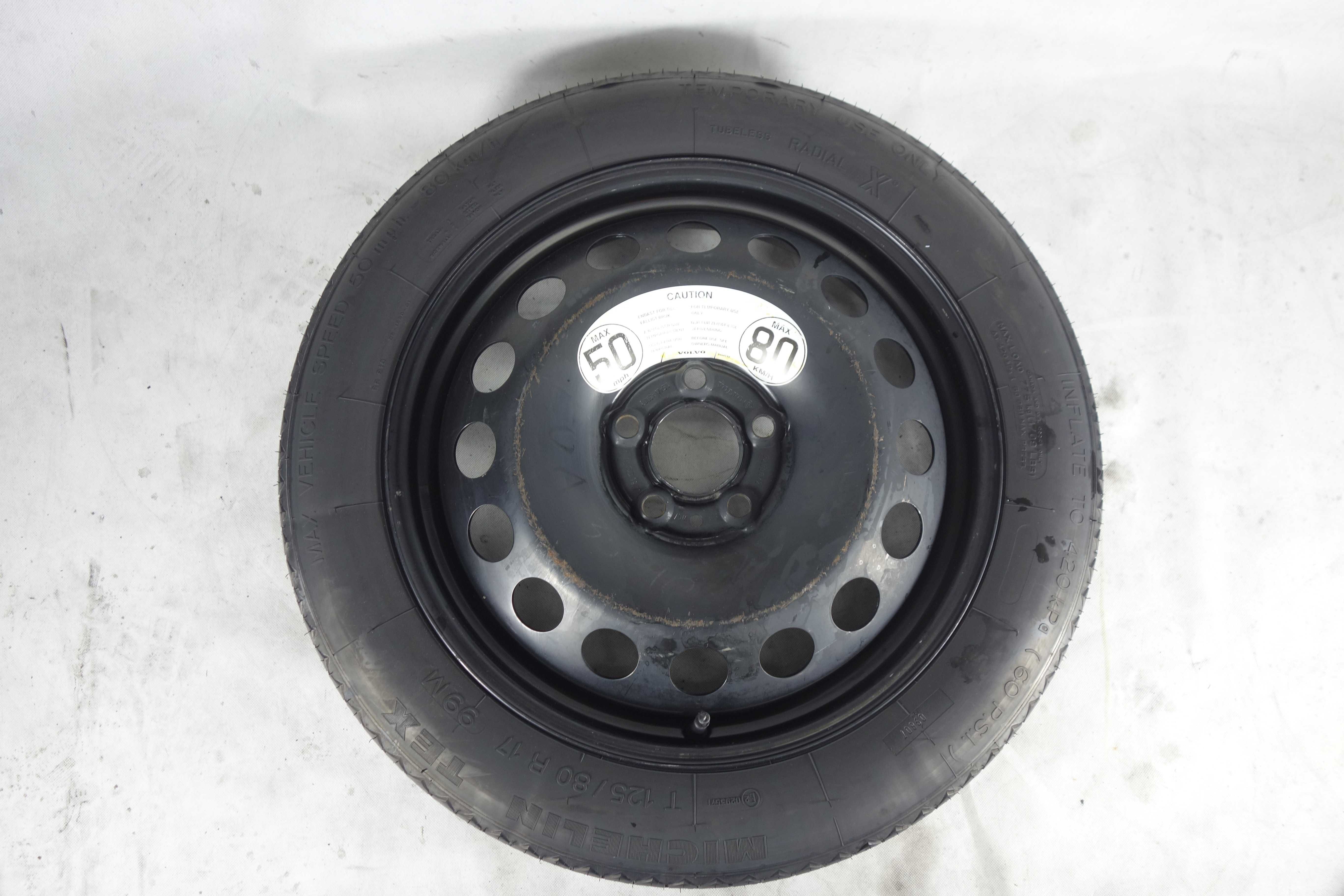 Koło dojazdowe zapasowe 17" 5x108 125/80/17 Volvo S60 S80 XC60 KD4