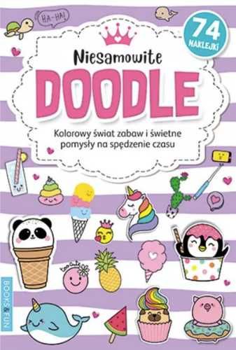 Kolorowanka z naklejkami - Niesamowite Doodle - praca zbiorowa