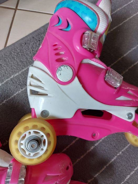 Wrotki rolki 2w1 dla dziewczynki rozmiar 27-29