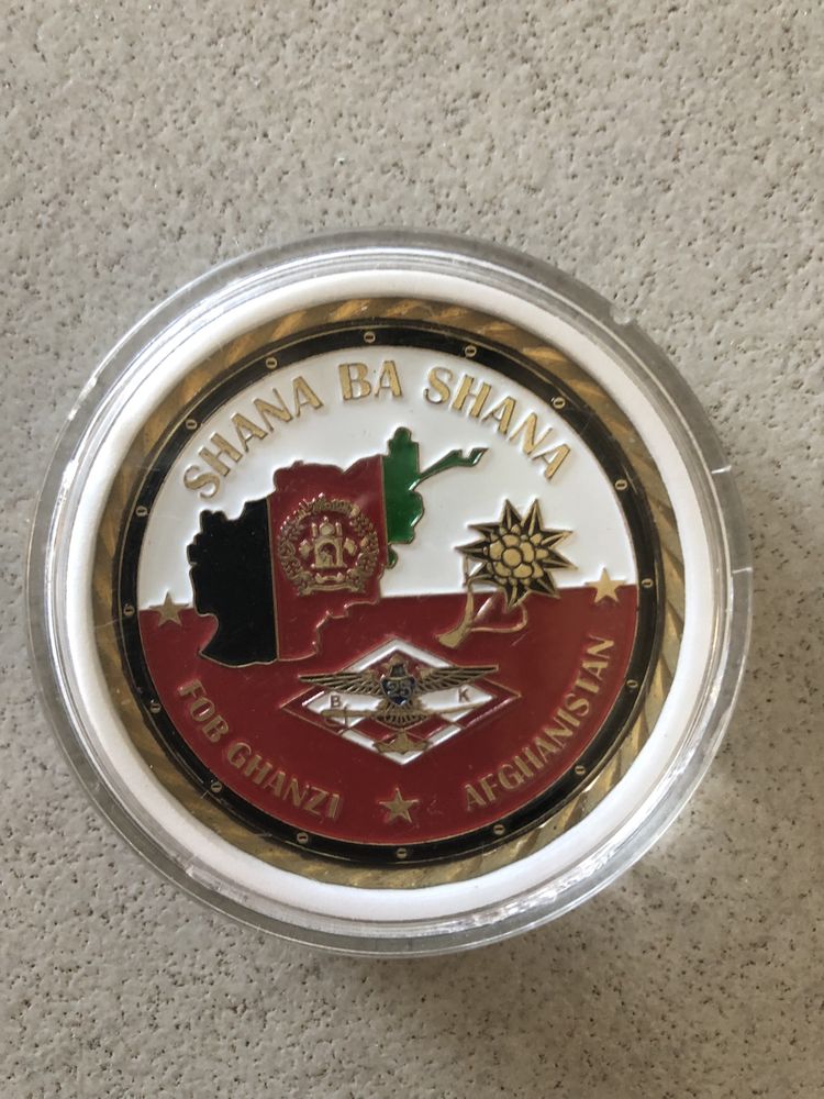 Coin 13 zmiana Afganistan odznaka pamiątkowa