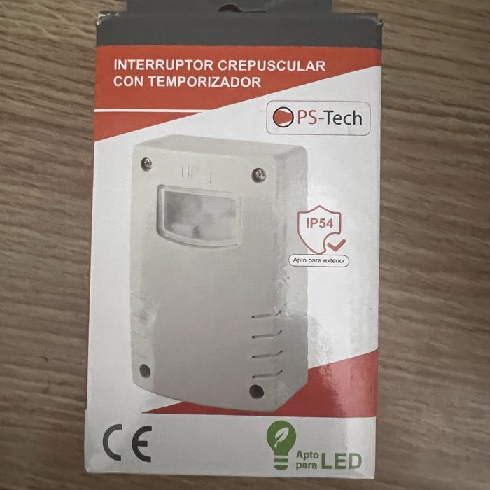 Interruptor Crepuscular c/ temporizador - Novo