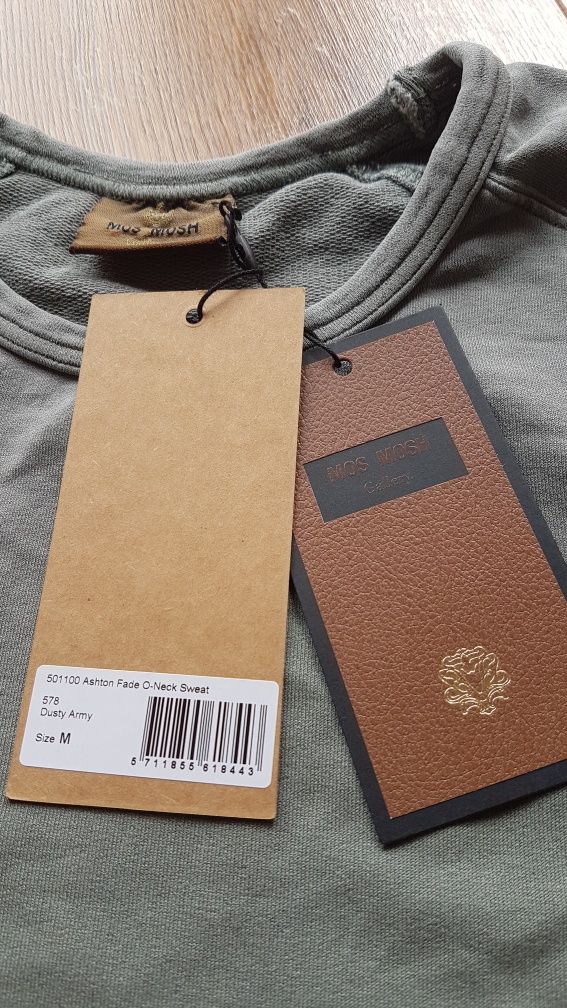 Mos Mosh Ashton Fade bluza damska oliwkowa khaki bawełna M 38 cotton