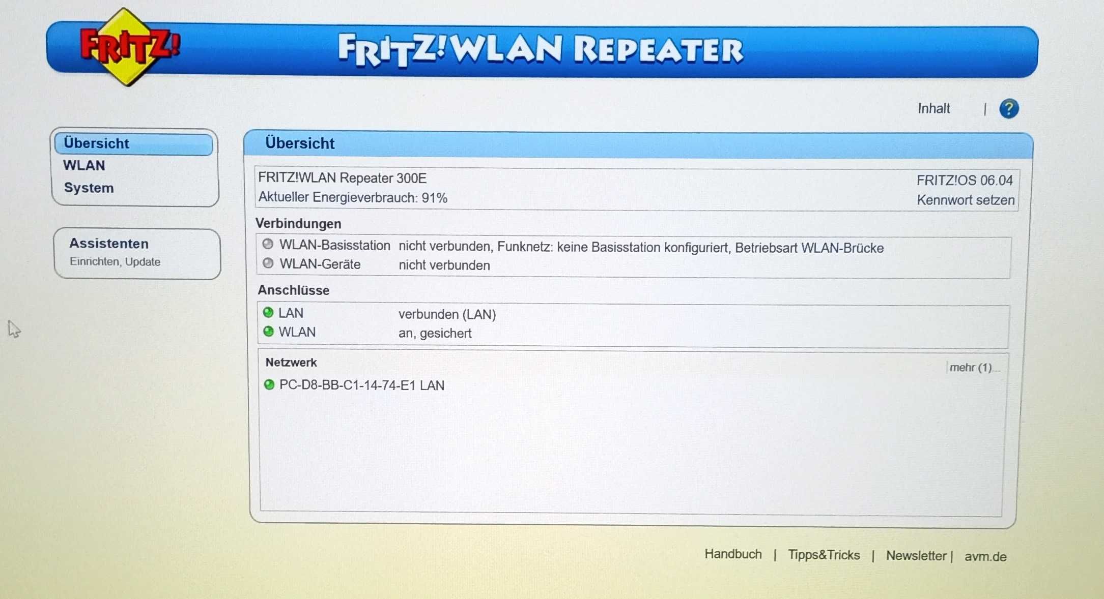 AVM FRITZ!WLAN Repeater 300E