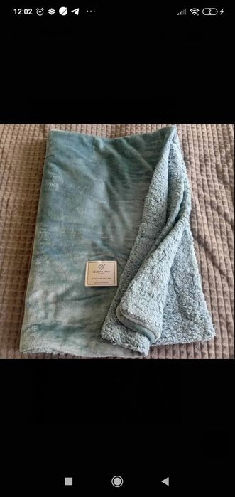 Теплый плед из эко овчины 100х140 новый