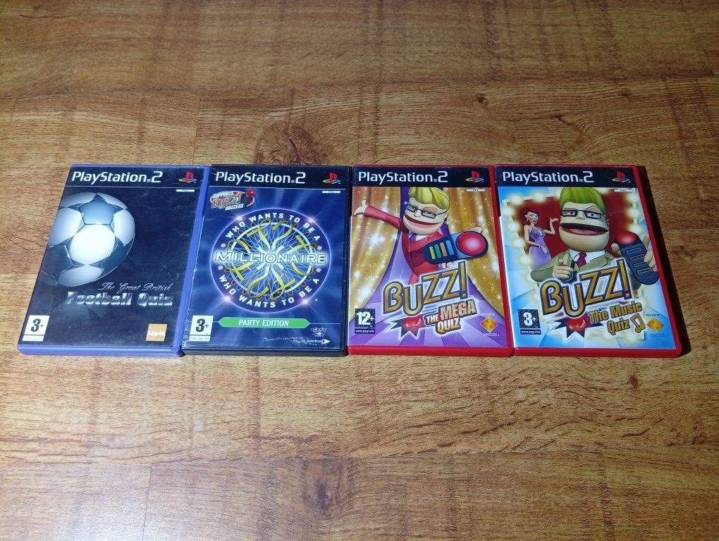 Zestaw gier Buzz! plus pady playstation2