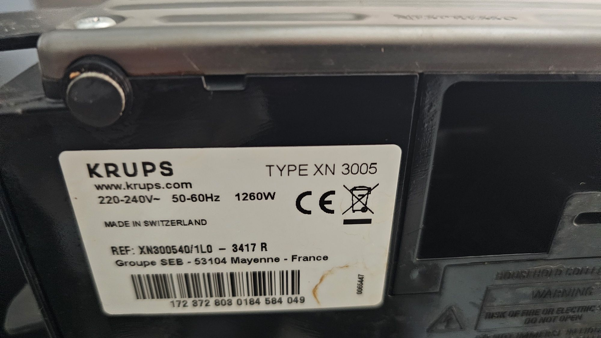 Ekspres do kawy na kapsułki Nespresso Krups XN3005