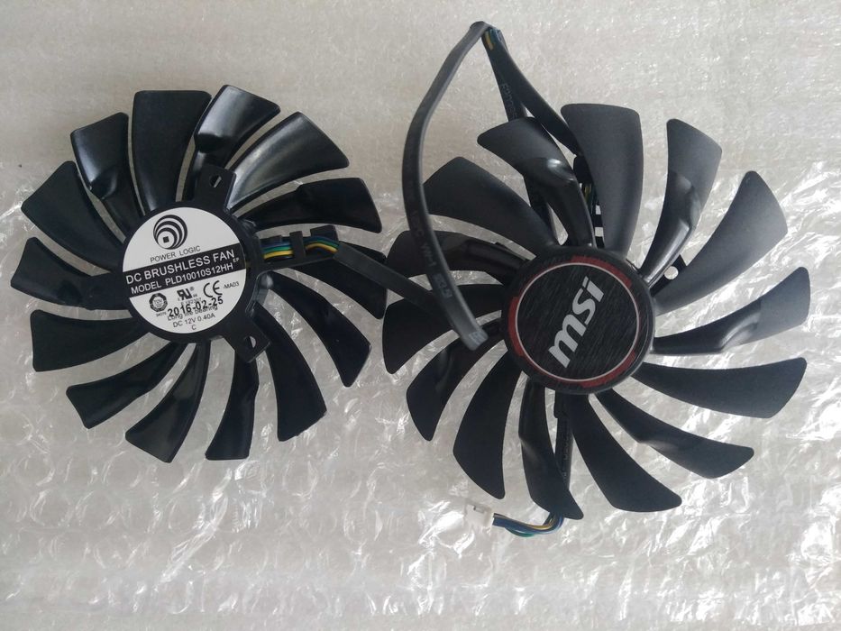 Вентилятор видеокарт MSI Gigabyte PLD10010  95мм