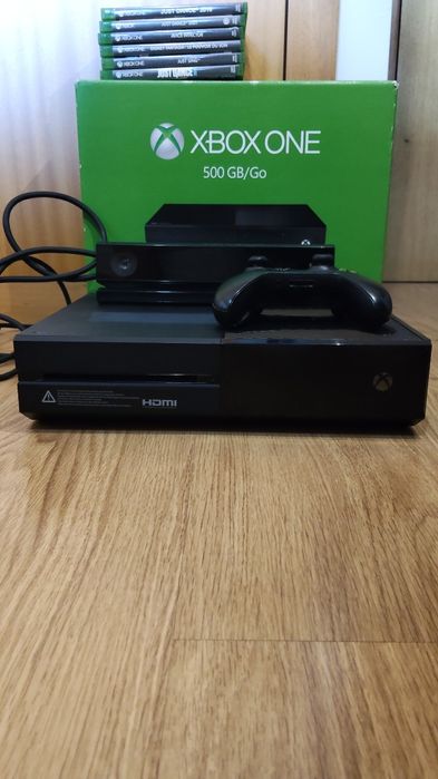 Xbox One 500GB+Caixa+Comando original+2 Baterias recarregáveis+Kinect
