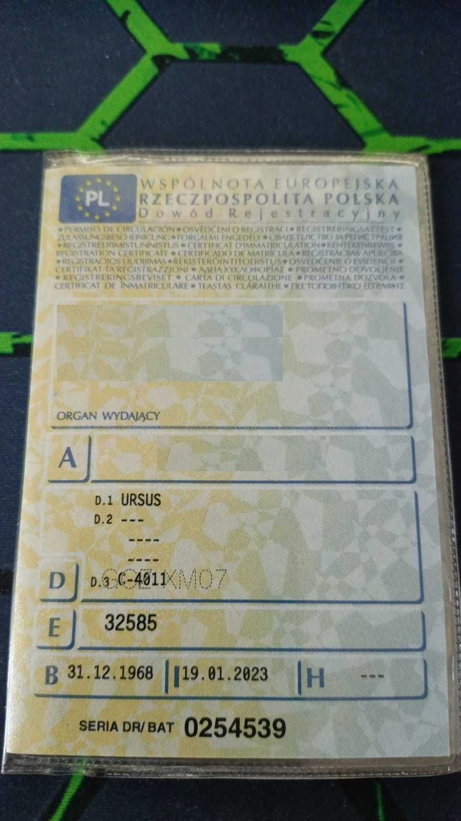 URSUS C-4011 zarejestrowany, miękki przód. Po remoncie.
