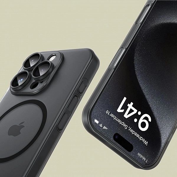 Etui Tech-Protect MagSlim MagSafe na iPhone 16e - czarny mat