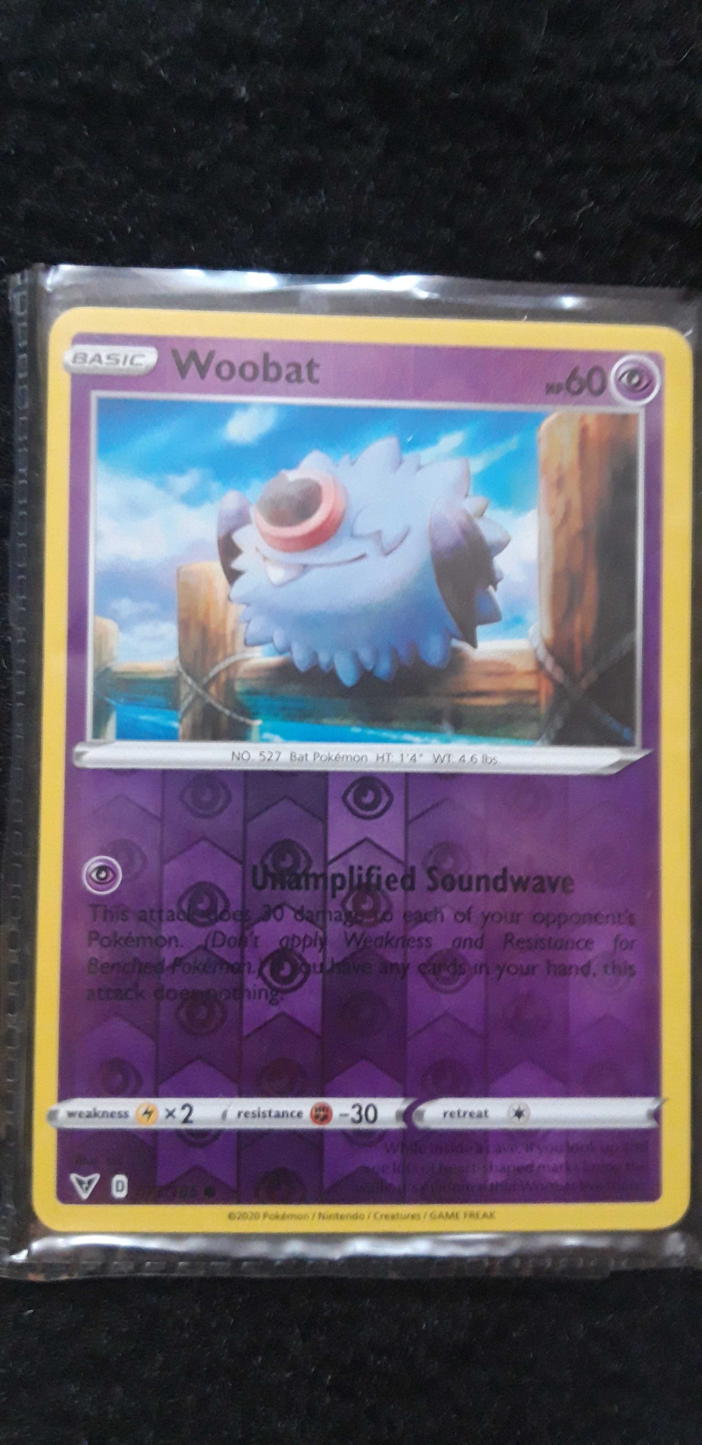 Woobat reverse holo pokemon tcg vivid voltage