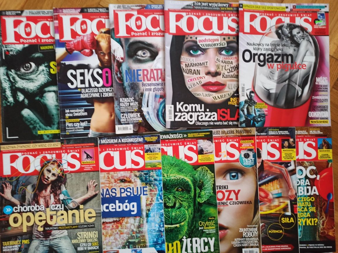 Czasopismo focus i focus extra 15sztuk