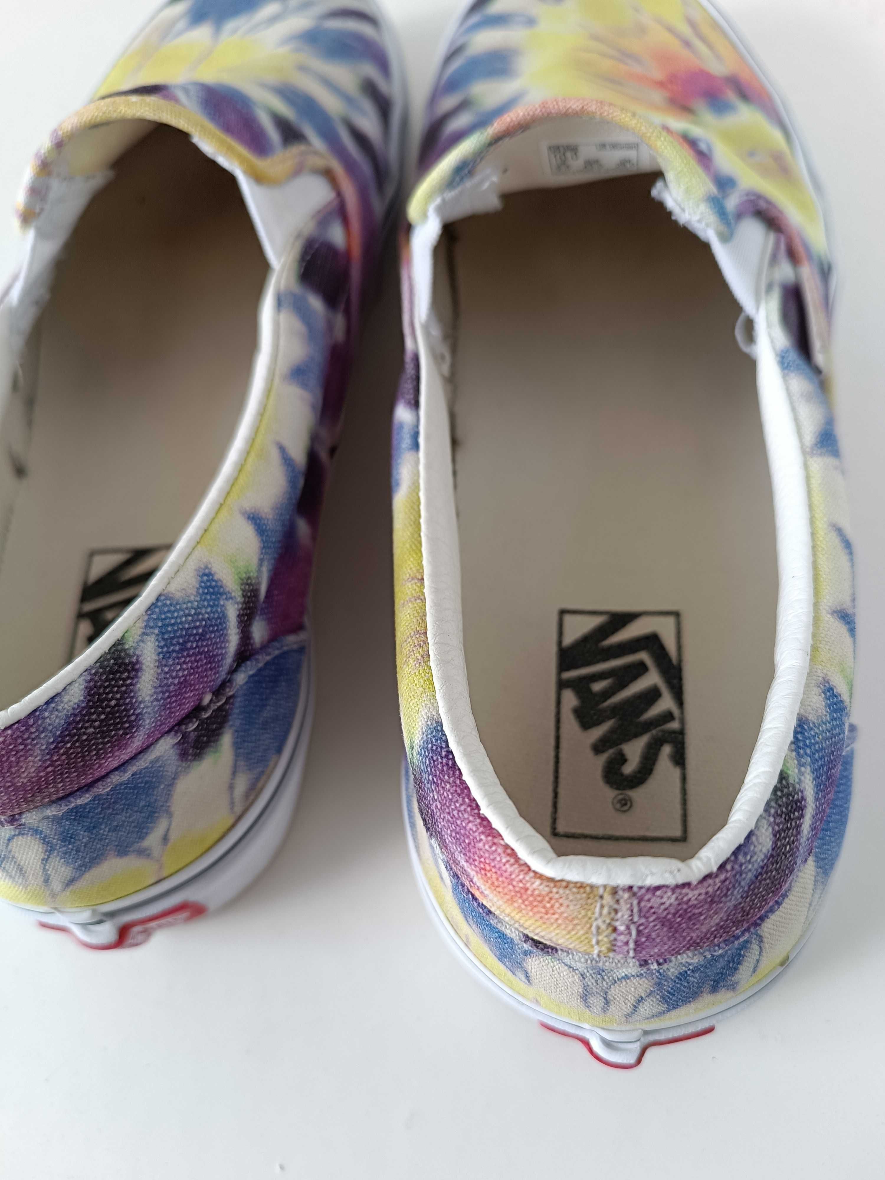 р 9 / 42-43 28 см жіночі яскраві мокасини сліпони кеди великі Vans