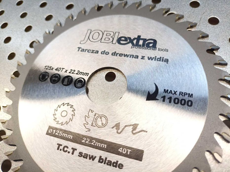 Tarcza do drewna z Widią TCT 125mm 40T tarcza do drewna 125mm widia