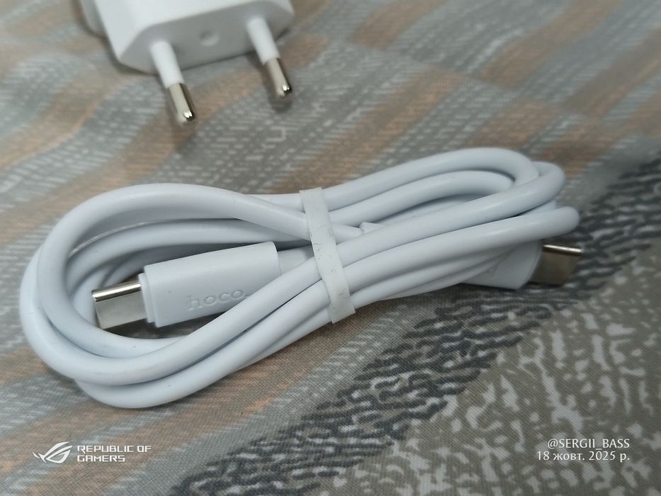 Зарядний блок Hoco C143A 20W PD QC3.0 + кабель Type-C